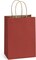 Kraft Paper Bags 25Pcs 5.25x3x8 Inches Small Paper Gift Bags with Handles Red Gift Bags with Stripes for Christmas Valentine‘s Day Party Favor
